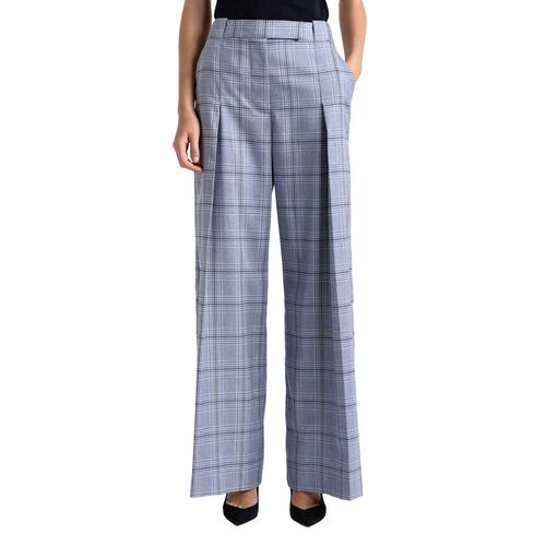Cue Prince of Wales Check Wide Leg Pant